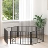 Porte pour chien 6 pcs Noir 100 x 60 cm Acier galvanisé 636240636240