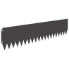 Bordure de Pelouse 10 pcs 103 x 25 cm Acier Noir 636242636242