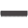 Bordure de Pelouse 10 pcs 103 x 25 cm Acier Noir 636242636242
