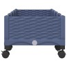 Jardinière avec Roues Gris Bleu 160 x 40 x 33 cm PP 636254636254