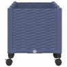 Jardinière avec Roues Gris Bleu 120 x 40 x 48 cm PP 636255636255