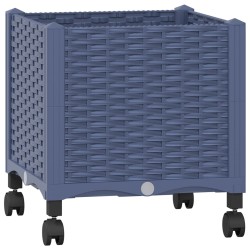 Jardinière avec Roues Gris Bleu 40 x 40 x 48 cm PP 636256636256