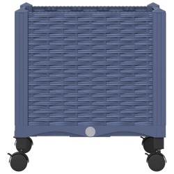 Jardinière avec Roues Gris Bleu 40 x 40 x 48 cm PP 636256636256