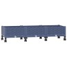 Jardinière avec Roues Gris Bleu 120 x 40 x 33 cm PP 636258636258