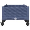 Jardinière avec Roues Gris Bleu 120 x 40 x 33 cm PP 636258636258