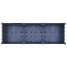 Jardinière avec Roues Gris Bleu 120 x 40 x 33 cm PP 636258636258