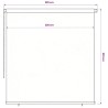 Store roulant d'extérieur 245 (l) x 230 (H) cm marron 636260636260