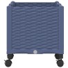 Jardinière avec Roues Gris Bleu 80 x 40 x 48 cm PP 636266636266