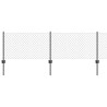 Clôture grillagée avec poteau 25 x 0,6 m Acier recouvert de PVC 636270636270