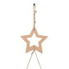 Sapins de Noël suspendus avec étoiles supérieures 2 pièces 55 x 120 cm Branche naturelle 636273636273