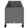 Jardinière avec Roues Gris clair 120 x 40 x 48 cm PP 636279636279