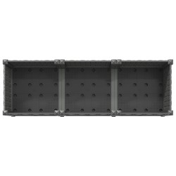 Jardinière avec Roues Gris clair 120 x 40 x 48 cm PP 636279636279