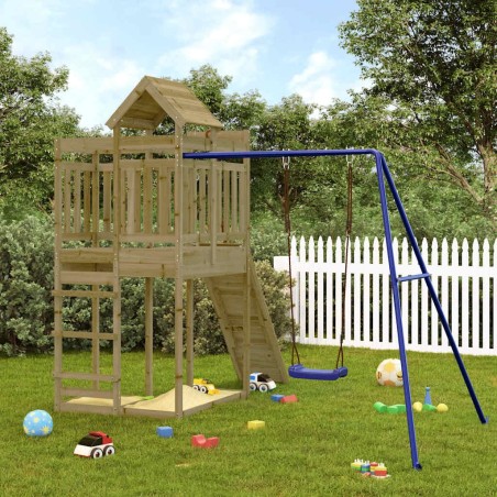 Aire de jeux d'extérieur bois de pin imprégné 636286636286