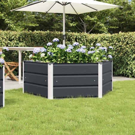 Jardinière Anthracite 129 x 129 x 45 cm Acier 636287636287