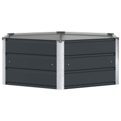 Jardinière Anthracite 129 x 129 x 45 cm Acier 636287636287