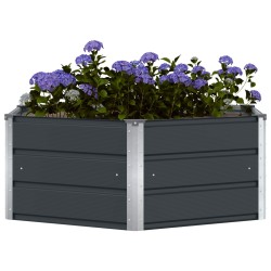 Jardinière Anthracite 129 x 129 x 45 cm Acier 636287636287