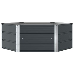 Jardinière Anthracite 129 x 129 x 45 cm Acier 636287636287