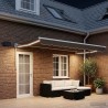 Store rétractable manuel avec LEDs Taupe 636292636292