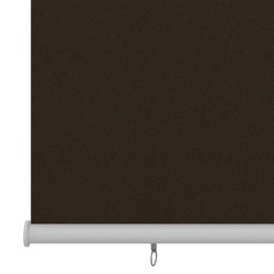 Store roulant d'extérieur 165 (l) x 140 (H) cm HDPE marron 636293636293