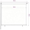 Store roulant d'extérieur 165 (l) x 140 (H) cm HDPE marron 636293636293
