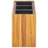 Lit surélevé de jardin avec 3 pots Bois massif d'acacia 636294636294