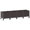 Jardinière avec Roues Marron 160 x 40 x 44 cm PP 636298636298