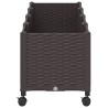 Jardinière avec Roues Marron 160 x 40 x 44 cm PP 636298636298