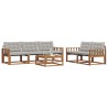 Ensemble de canapés d'extérieur 6 pcs Gris Naturel et Clair 636301636301