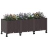 Jardinière avec Roues Marron 120 x 40 x 44 cm PP 636302636302