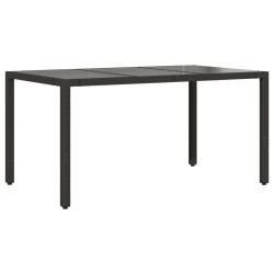 Ensemble à manger de jardin coussins 5pcs Noir Résine tressée 636304636304