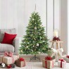 Sapin de Noël artificiel avec 150 LED Vert 150 cm PE et PVC 636306636306