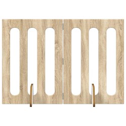 Clôture pliable pour animaux 2 pcs Chêne Sonoma 636337636337