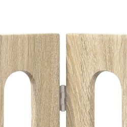 Clôture pliable pour animaux 2 pcs Chêne Sonoma 636337636337