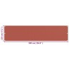 Écran de balcon Terre cuite 120x500 cm PEHD 636367636367