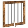 Porte de chien pliable avec supports 2 pcs Chêne fumé 200,5 cm 636371636371