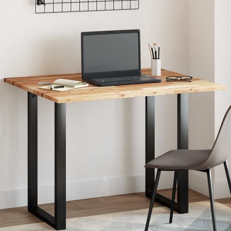 Dessus de table rectangulaire 100x80x2 cm bois massif d'acacia 636379636379