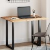 Dessus de table rectangulaire 100x80x2 cm bois massif d'acacia 636379636379