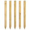 Poteaux de clôture 5 pc Vert 120 cm Bois de pin massif 636380636380