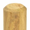 Poteaux de clôture 5 pc Vert 120 cm Bois de pin massif 636380636380
