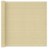 Écran de balcon Beige 75 x 1000 cm HDPE et Aluminium 636382636382