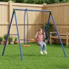 Cadre de balançoire extérieur avec glisseur pour jusqu'à 3 enfants 636389636389