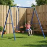 Cadre de balançoire extérieur avec glisseur pour jusqu'à 3 enfants 636391636391