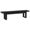 Banc de salle à manger NOAIN 160 x 41 x 45 cm Pin massif Noir 636402636402