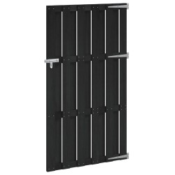 Porte de Jardin 100 x 180 cm WPC et Aluminium Noir 636416636416