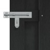 Porte de Jardin 100 x 180 cm WPC et Aluminium Noir 636416636416