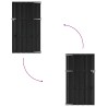 Porte de Jardin 100 x 180 cm WPC et Aluminium Noir 636416636416