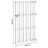 Porte de Jardin 100 x 180 cm WPC et Aluminium Noir 636416636416