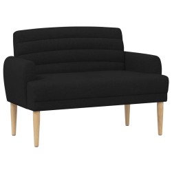 Canapé love seat avec capitonnage en boutons Noir Tissu 636429636429