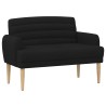 Canapé love seat avec capitonnage en boutons Noir Tissu 636429636429
