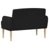 Canapé love seat avec capitonnage en boutons Noir Tissu 636429636429